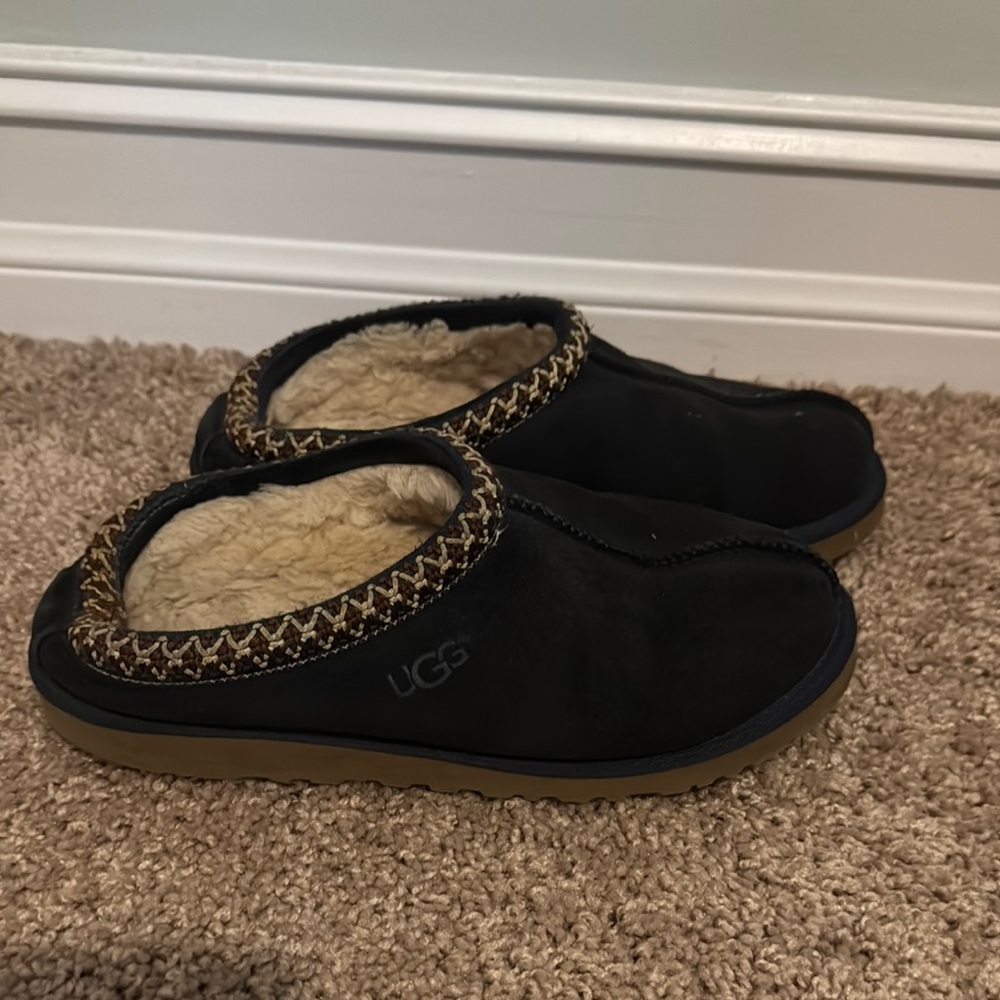 UGG Navy Tasman Suede Slippers size 6